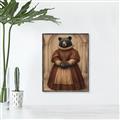 Picture of The Renaissance Black Bear _GroupedProduct_Rectangle_Portrait_Canvas_Framed_