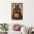 Picture of The Renaissance Black Bear _GroupedProduct_Rectangle_Portrait_Canvas_Framed_