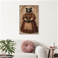 Picture of The Renaissance Black Bear _GroupedProduct_Rectangle_Portrait_Canvas_Framed_