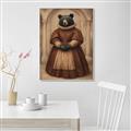 Picture of The Renaissance Black Bear _GroupedProduct_Rectangle_Portrait_Canvas_Framed_
