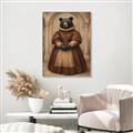 Picture of The Renaissance Black Bear _GroupedProduct_Rectangle_Portrait_Canvas_Framed_