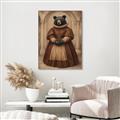 Picture of The Renaissance Black Bear _GroupedProduct_Rectangle_Portrait_Canvas_Framed_