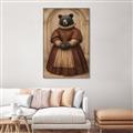 Picture of The Renaissance Black Bear _GroupedProduct_Rectangle_Portrait_Canvas_Framed_