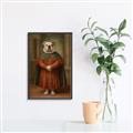 Picture of Echoes of a Canine Court I _GroupedProduct_Rectangle_Portrait_Canvas_Framed_