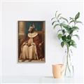 Picture of Echoes of a Canine Court II _GroupedProduct_Rectangle_Portrait_Canvas_Framed_