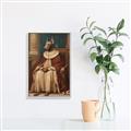 Picture of Echoes of a Canine Court II _GroupedProduct_Rectangle_Portrait_Canvas_Framed_