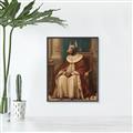 Picture of Echoes of a Canine Court II _GroupedProduct_Rectangle_Portrait_Canvas_Framed_