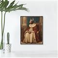 Picture of Echoes of a Canine Court II _GroupedProduct_Rectangle_Portrait_Canvas_Framed_
