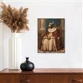 Picture of Echoes of a Canine Court II _GroupedProduct_Rectangle_Portrait_Canvas_Framed_