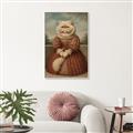 Picture of Echoes of a Canine Court III _GroupedProduct_Rectangle_Portrait_Canvas_Framed_