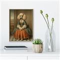 Picture of Echoes of a Canine Court IIII _GroupedProduct_Rectangle_Portrait_Canvas_Framed_