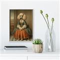 Picture of Echoes of a Canine Court IIII _GroupedProduct_Rectangle_Portrait_Canvas_Framed_