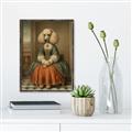 Picture of Echoes of a Canine Court IIII _GroupedProduct_Rectangle_Portrait_Canvas_Framed_