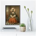 Picture of Echoes of a Canine Court IIII _GroupedProduct_Rectangle_Portrait_Canvas_Framed_