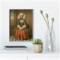 Picture of Echoes of a Canine Court IIII _GroupedProduct_Rectangle_Portrait_Canvas_Framed_