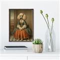 Picture of Echoes of a Canine Court IIII _GroupedProduct_Rectangle_Portrait_Canvas_Framed_