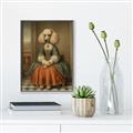 Picture of Echoes of a Canine Court IIII _GroupedProduct_Rectangle_Portrait_Canvas_Framed_