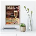 Picture of A Glass of Champagne _GroupedProduct_Rectangle_Portrait_Canvas_Framed_