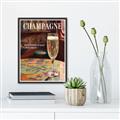 Picture of A Glass of Champagne _GroupedProduct_Rectangle_Portrait_Canvas_Framed_