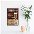 Picture of A Glass of Champagne _GroupedProduct_Rectangle_Portrait_Canvas_Framed_