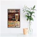 Picture of A Glass of Champagne _GroupedProduct_Rectangle_Portrait_Canvas_Framed_