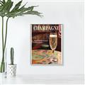 Picture of A Glass of Champagne _GroupedProduct_Rectangle_Portrait_Canvas_Framed_