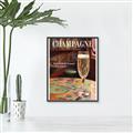 Picture of A Glass of Champagne _GroupedProduct_Rectangle_Portrait_Canvas_Framed_