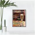 Picture of A Glass of Champagne _GroupedProduct_Rectangle_Portrait_Canvas_Framed_