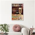 Picture of A Glass of Champagne _GroupedProduct_Rectangle_Portrait_Canvas_Framed_