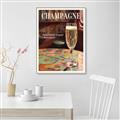 Picture of A Glass of Champagne _GroupedProduct_Rectangle_Portrait_Canvas_Framed_