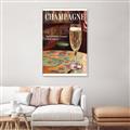 Picture of A Glass of Champagne _GroupedProduct_Rectangle_Portrait_Canvas_Framed_
