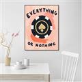Picture of Everything or Nothing _GroupedProduct_Rectangle_Portrait_Canvas_Framed_