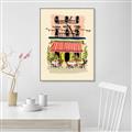 Picture of French Café _GroupedProduct_Rectangle_Portrait_Canvas_Framed_