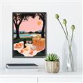 Picture of A Toast to Tranquility _GroupedProduct_Rectangle_Portrait_Canvas_Framed_