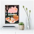 Picture of A Toast to Tranquility _GroupedProduct_Rectangle_Portrait_Canvas_Framed_