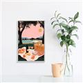 Picture of A Toast to Tranquility _GroupedProduct_Rectangle_Portrait_Canvas_Framed_