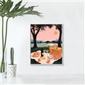 Picture of A Toast to Tranquility _GroupedProduct_Rectangle_Portrait_Canvas_Framed_