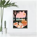 Picture of A Toast to Tranquility _GroupedProduct_Rectangle_Portrait_Canvas_Framed_