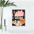 Picture of A Toast to Tranquility _GroupedProduct_Rectangle_Portrait_Canvas_Framed_