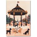 Picture of Le Petit Chien Tea Party _GroupedProduct_Rectangle_Portrait_Canvas_
