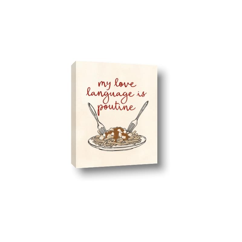 Picture of My Love Language is Poutine _GroupedProduct_Rectangle_Portrait_Canvas_