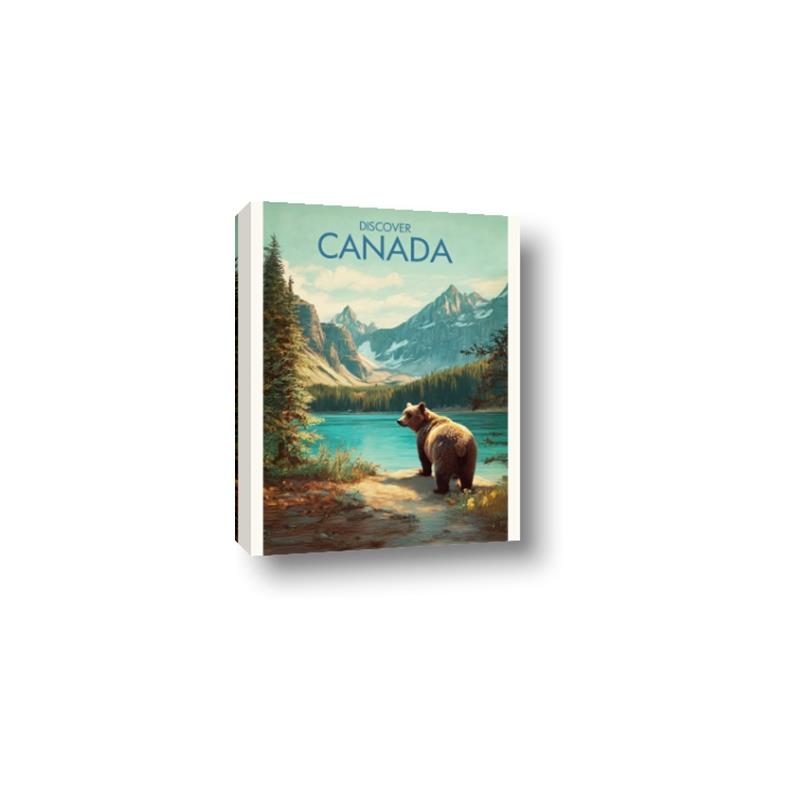 Picture of Canadian Brown Bear _GroupedProduct_Rectangle_Portrait_Canvas_