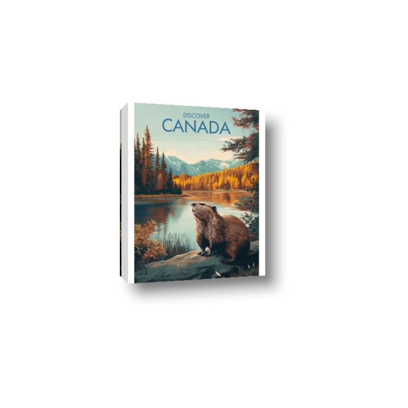 Picture of Canadian Beavers _GroupedProduct_Rectangle_Portrait_Canvas_