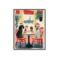Picture of Café Canine _GroupedProduct_Rectangle_Portrait_Canvas_Framed_