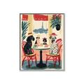 Picture of Café Canine _GroupedProduct_Rectangle_Portrait_Canvas_Framed_