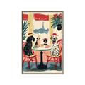 Picture of Café Canine _GroupedProduct_Rectangle_Portrait_Canvas_Framed_