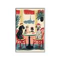 Picture of Café Canine _GroupedProduct_Rectangle_Portrait_Canvas_Framed_