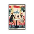 Picture of Café Canine _GroupedProduct_Rectangle_Portrait_Canvas_Framed_