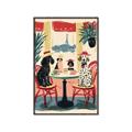 Picture of Café Canine _GroupedProduct_Rectangle_Portrait_Canvas_Framed_