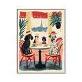 Picture of Café Canine _GroupedProduct_Rectangle_Portrait_Canvas_Framed_